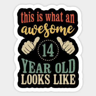 This is What an Awesome 14 Year Old Looks Like Sticker